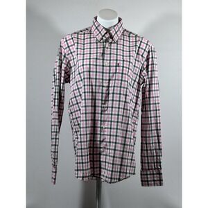 Barbour Plaid Shirt Womens M Classic Button Down Preppy